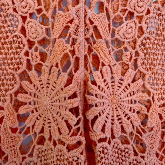 Coral Crocheted Tank - Picture 4 of 7